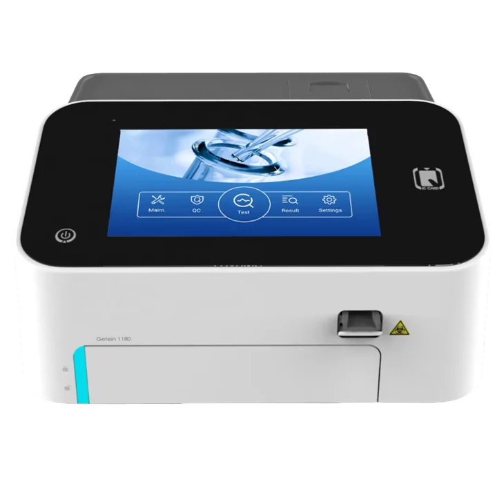 POCT Getein 1180 Rapid Portable Multi-Channel Immunoassay Analyzer Blood Testing Equipment Clinical Analytical Instrument POCT Getein 1180 Rapid Portable Multi-Channel Immunoassay Analyzer Blood Testing Equipment Clinical Analytical Instrument